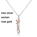 Hugging Necklace Choker Pendant Gift For Couples Lovers Hugging Necklace Choker Pendant Gift For Couples Lovers