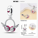 925 Silver Charm Bracelet with Zircon Pendant Beads DIY Jewelry 925 Silver Charm Bracelet with Zircon Pendant Beads DIY Jewelry