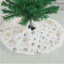 Elegant Faux Fur Christmas Tree Skirt with Sequins Elegant Faux Fur Christmas Tree Skirt with Sequins