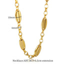 Thick Stainless Steel Cuban Link Jewelry Set Gold Plated Thick Stainless Steel Cuban Link Jewelry Set Gold Plated