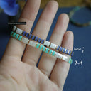 Colorful Miyuki Tila Bead Bracelet Imitating Stone Colorful Miyuki Tila Bead Bracelet Imitating Stone