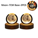 3D Moon Lamp USB Galaxy Crystal Ball Night Light Decor 3D Moon Lamp USB Galaxy Crystal Ball Night Light Decor