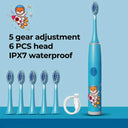 Colorful Cartoon Sonic Kids Electric Toothbrush Waterproof Colorful Cartoon Sonic Kids Electric Toothbrush Waterproof