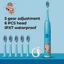 Colorful Cartoon Sonic Electric Toothbrush for Kids Waterproof Colorful Cartoon Sonic Electric Toothbrush for Kids Waterproof