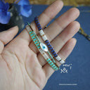 Colorful Miyuki Tila Bead Bracelet Imitating Stone Colorful Miyuki Tila Bead Bracelet Imitating Stone