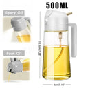 1-2PCS 2in1 Olive Oil Dispenser Bottle 500ml Cooking Tool 1-2PCS 2in1 Olive Oil Dispenser Bottle 500ml Cooking Tool