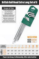 WYNNS Allen Wrench Set Hex Key 9pcs Tool for Repairs WYNNS Allen Wrench Set Hex Key 9pcs Tool for Repairs