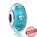 Colorful Heart Murano Glass Charm Sterling Silver Pandora Colorful Heart Murano Glass Charm Sterling Silver Pandora