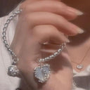 Radiant Heart Chain Bracelet Y2K Zircon Women's Jewelry Radiant Heart Chain Bracelet Y2K Zircon Women's Jewelry