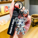 Crystal Bow Tie Bear Keychain Charm Pendant Cute Accessory Crystal Bow Tie Bear Keychain Charm Pendant Cute Accessory