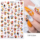 Butterfly and Fruit Nail Sticker Set with 5D Floral Designs Butterfly and Fruit Nail Sticker Set with 5D Floral Designs