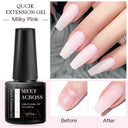 Nude Milk White Fiber Gel Polish Long-Lasting Salon Quality Nude Milk White Fiber Gel Polish Long-Lasting Salon Quality