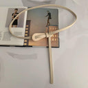 Luxurious Black Coffee Thin Knot Women's Leather Belt Luxurious Black Coffee Thin Knot Women's Leather Belt