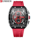 Curren Chronograph Square Dial Men's Wristwatch Luxury Curren Chronograph Square Dial Men's Wristwatch Luxury