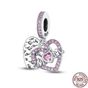 Sparkling Zircon Heart Charm Pendant Sterling Silver Jewelry Sparkling Zircon Heart Charm Pendant Sterling Silver Jewelry