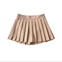 Zoki Pleated Skirt Korean White Dance Fashion Vintage Charm Zoki Pleated Skirt Korean White Dance Fashion Vintage Charm