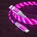 Flow Luminous LED Fast Charging Cable Stylish Data Cord Flow Luminous LED Fast Charging Cable Stylish Data Cord
