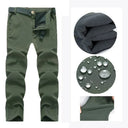 Men Winter Waterproof Climbing Skiing Trekking Fleece Pants Men Winter Waterproof Climbing Skiing Trekking Fleece Pants