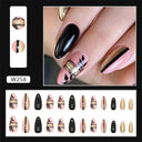 Purple Floral Ballerina Nail Tips 24pcs False Nails Box Purple Floral Ballerina Nail Tips 24pcs False Nails Box