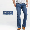 Mens Boot Cut Jeans Slim Fit Denim Pants Slightly Flared Mens Boot Cut Jeans Slim Fit Denim Pants Slightly Flared
