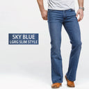 Mens Boot Cut Jeans Slightly Flared Slim Fit Denim Pants Mens Boot Cut Jeans Slightly Flared Slim Fit Denim Pants