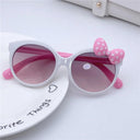Adorable UV400 Kids Sunglasses with Cat Design and Bowknot Adorable UV400 Kids Sunglasses with Cat Design and Bowknot