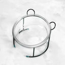 Elevated Glass Cat Bowls With Stand For Stylish Feeding Elevated Glass Cat Bowls With Stand For Stylish Feeding