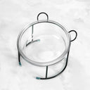 Elevated Glass Cat Bowls with Stand Stylish Feeding Solution Elevated Glass Cat Bowls with Stand Stylish Feeding Solution