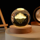 3D Crystal Ball Light Carving Solar System Night Light LED 3D Crystal Ball Light Carving Solar System Night Light LED