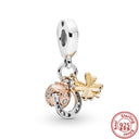 Sterling Silver Puppy Family Zircon Pendant For Dog Lovers Sterling Silver Puppy Family Zircon Pendant For Dog Lovers