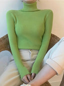 Cozy Chic Slim Fit Turtleneck Sweater for Fall Fashion Cozy Chic Slim Fit Turtleneck Sweater for Fall Fashion