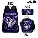 Sanrio Kuromi Backpack Pencil Bag School Bag Set for Kids Sanrio Kuromi Backpack Pencil Bag School Bag Set for Kids