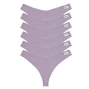 Cozy Waffle Cotton Panties V-Waist G-String Bundle Set 6pcs Cozy Waffle Cotton Panties V-Waist G-String Bundle Set 6pcs