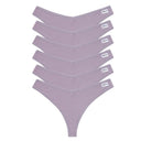 Cozy Waffle Cotton Panties V Waist G String Bundle 6 Pieces Cozy Waffle Cotton Panties V Waist G String Bundle 6 Pieces