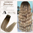 Balayage Clip-In Hair Extensions Luxurious Human Hair Upgrade Balayage Clip-In Hair Extensions Luxurious Human Hair Upgrade