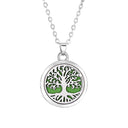 Stainless Steel Tree of Life Aromatherapy Necklace Gift for Women Stainless Steel Tree of Life Aromatherapy Necklace Gift for Women