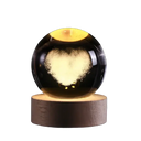 3D Crystal Ball Light Carving Solar System Night Light LED 3D Crystal Ball Light Carving Solar System Night Light LED