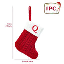 Personalized Snowflake Knit Christmas Stocking Joyful Decor Personalized Snowflake Knit Christmas Stocking Joyful Decor