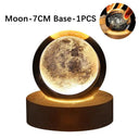 3D Moon Lamp USB Galaxy Crystal Ball Night Light Decor 3D Moon Lamp USB Galaxy Crystal Ball Night Light Decor