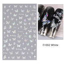 Butterfly and Fruit Nail Sticker Set with 5D Floral Designs Butterfly and Fruit Nail Sticker Set with 5D Floral Designs