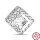 Crown Flowers Heart Silver Bead Charm Elegant Pandora Accessory Crown Flowers Heart Silver Bead Charm Elegant Pandora Accessory