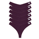 Cozy Waffle Cotton Panties V Waist G String Bundle 6 Pieces Cozy Waffle Cotton Panties V Waist G String Bundle 6 Pieces