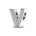 Hot Sale Silver Plated Color Letter Charm Beads for Women Hot Sale Silver Plated Color Letter Charm Beads for Women