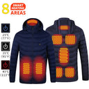 21 Areas Heated Jacket Mens Waterproof Heating Coat Tactical 21 Areas Heated Jacket Mens Waterproof Heating Coat Tactical