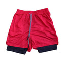 Men's Double Layer Fitness Shorts Stay Cool and Comfy Men's Double Layer Fitness Shorts Stay Cool and Comfy