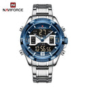 NAVIFORCE Digital Stainless Steel Sports Watch Waterproof Multifunction NAVIFORCE Digital Stainless Steel Sports Watch Waterproof Multifunction