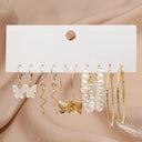 Butterfly Pearl Dangle Earrings: Elegant Acrylic Jewelry Butterfly Pearl Dangle Earrings: Elegant Acrylic Jewelry