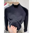 Korean Winter Turtleneck Pullover Cozy Fleece Chic Fashion Korean Winter Turtleneck Pullover Cozy Fleece Chic Fashion