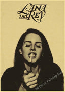 Lana Del Rey Retro Kraft Paper Music Album Poster Vintage Decor Lana Del Rey Retro Kraft Paper Music Album Poster Vintage Decor