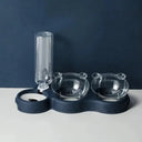 Automatic Pet Feeder With Water Fountain For Cats 3 In 1 Automatic Pet Feeder With Water Fountain For Cats 3 In 1